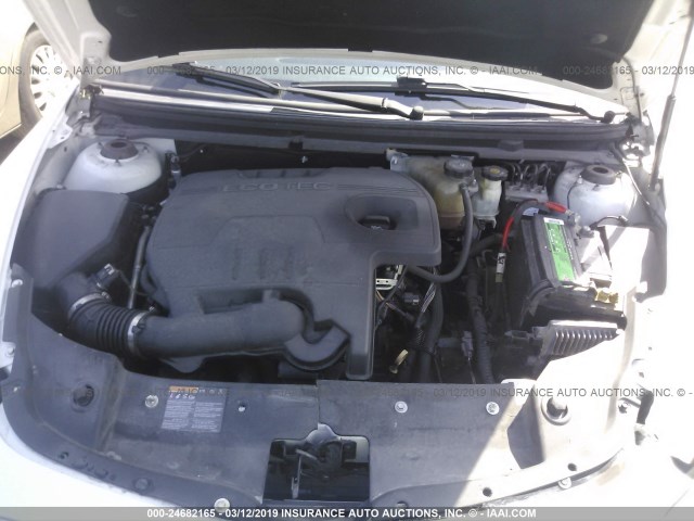 1G1ZC5EU9BF288570 - 2011 CHEVROLET MALIBU 1LT WHITE photo 10