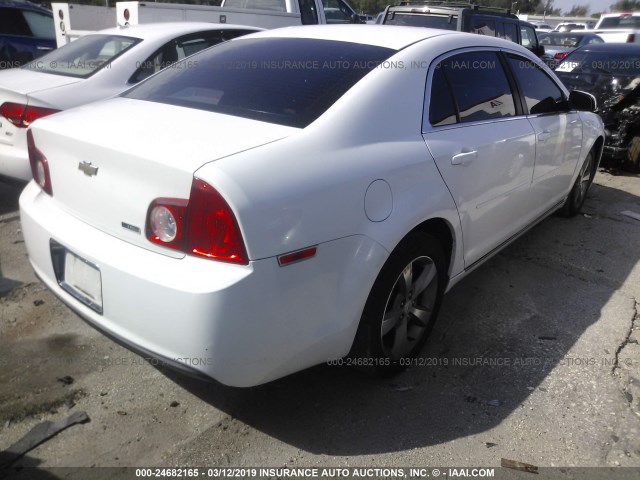 1G1ZC5EU9BF288570 - 2011 CHEVROLET MALIBU 1LT WHITE photo 4