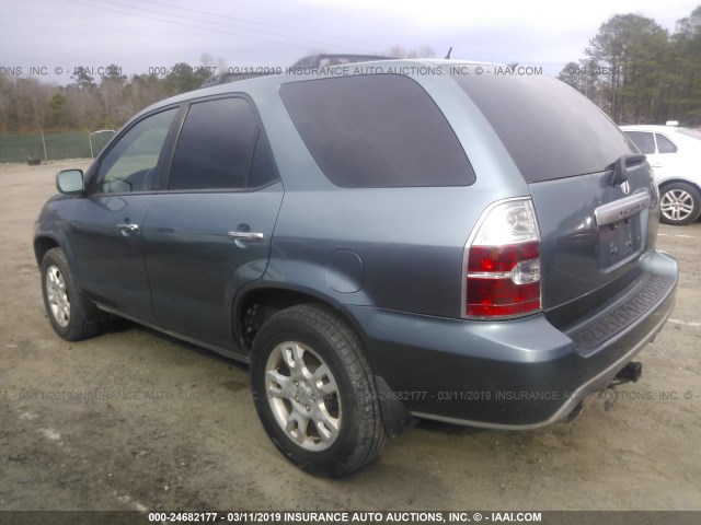 2HNYD18846H532163 - 2006 ACURA MDX TOURING Light Blue photo 3