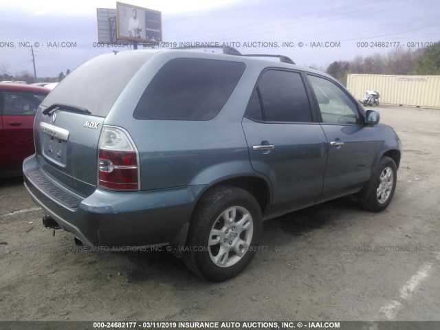 2HNYD18846H532163 - 2006 ACURA MDX TOURING Light Blue photo 4