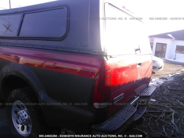 1FTWX30P16EB68990 - 2006 FORD F350 SRW SUPER DUTY RED photo 8