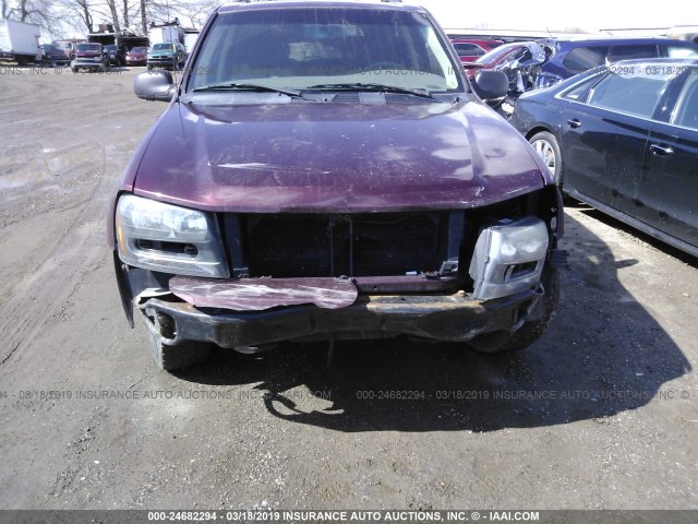 1GNDT13S672178769 - 2007 CHEVROLET TRAILBLAZER LS/LT PURPLE photo 6