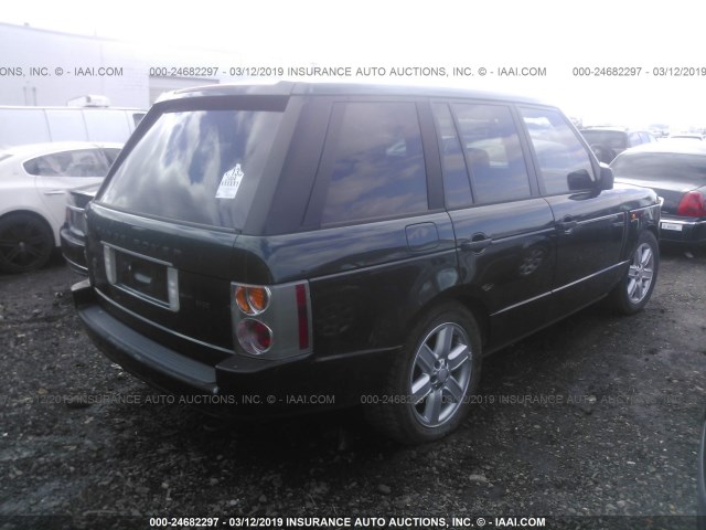 SALME11464A142176 - 2004 LAND ROVER RANGE ROVER HSE GREEN photo 4