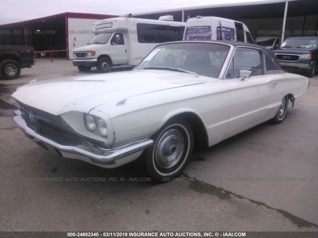 6Y87Z159697 - 1966 FORD THUNDERBIRD  WHITE photo 2