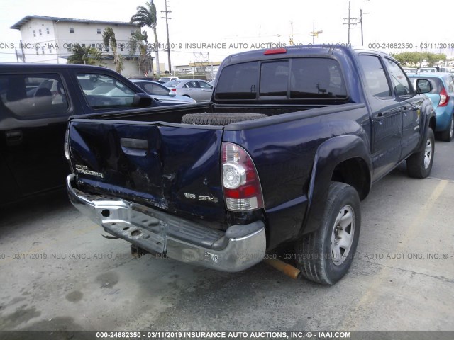 3TMLU4EN3DM113036 - 2013 TOYOTA TACOMA DOUBLE CAB 蓝色 照片 4