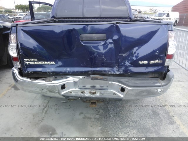 3TMLU4EN3DM113036 - 2013 TOYOTA TACOMA DOUBLE CAB 蓝色 照片 6