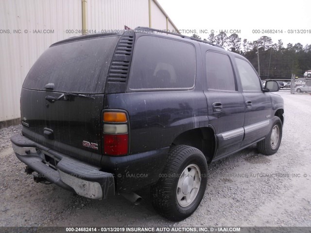 1GKEC13VX6R153326 - 2006 GMC YUKON BLUE photo 4