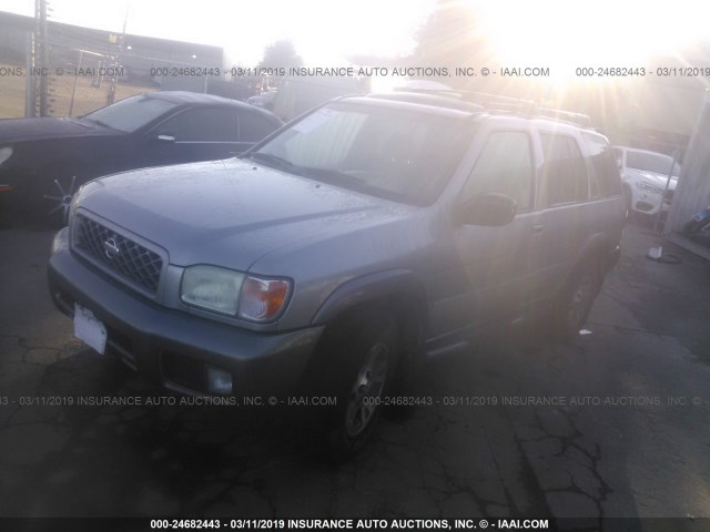 JN8DR07YX1W528747 - 2001 NISSAN PATHFINDER LE/SE/XE GRAY photo 2