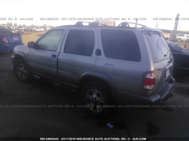 JN8DR07YX1W528747 - 2001 NISSAN PATHFINDER LE/SE/XE GRAY photo 3