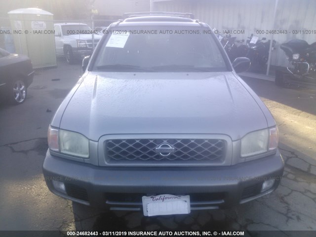 JN8DR07YX1W528747 - 2001 NISSAN PATHFINDER LE/SE/XE GRAY photo 6