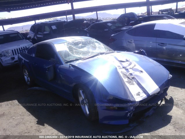 1ZVHT82HX85181521 - 2008 FORD MUSTANG GT BLUE photo 1