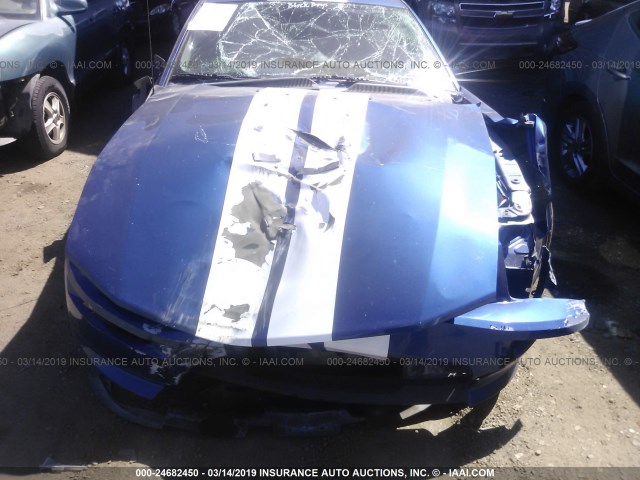 1ZVHT82HX85181521 - 2008 FORD MUSTANG GT BLUE photo 6