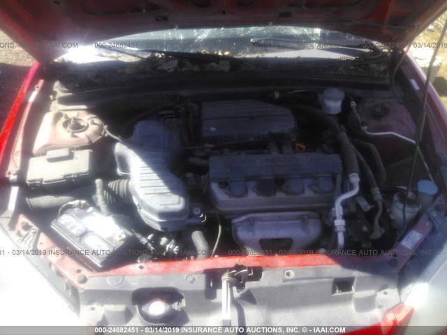 1HGES16325L028753 - 2005 HONDA CIVIC DX VP Qırmızı foto 10