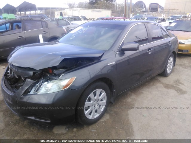 4T1BB46K67U017354 - 2007 TOYOTA CAMRY NEW GENERAT HYBRID GRAY photo 2