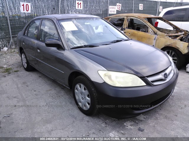 2HGES16365H624364 - 2005 HONDA CIVIC DX VP GRAY photo 1