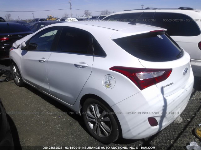 KMHD35LH5EU185939 - 2014 HYUNDAI ELANTRA GT WHITE photo 3