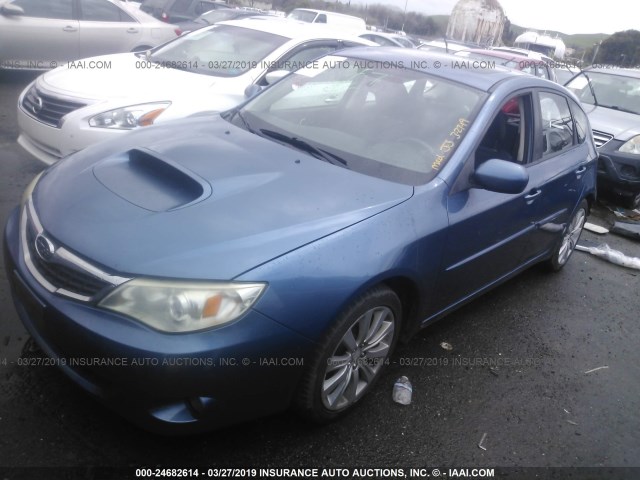 JF1GH74669H815824 - 2009 SUBARU IMPREZA 2.5 GT BLUE photo 2