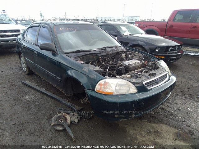 2HGEJ652XWH585921 - 1998 HONDA CIVIC DX GREEN photo 1