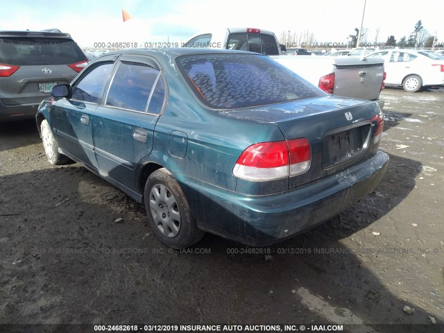 2HGEJ652XWH585921 - 1998 HONDA CIVIC DX GREEN photo 3