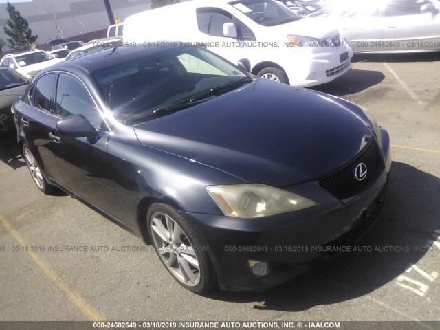 JTHBK262975026549 - 2007 LEXUS IS 250 BLACK photo 1