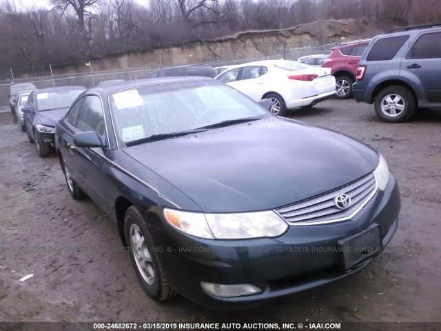 2T1CE22P22C017654 - 2002 TOYOTA CAMRY SOLARA SE GREEN photo 1