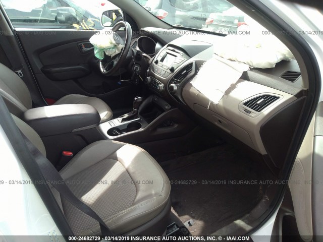 KM8JU3AG4EU840039 - 2014 HYUNDAI Tucson GLS/LIMITED/SE WHITE photo 5