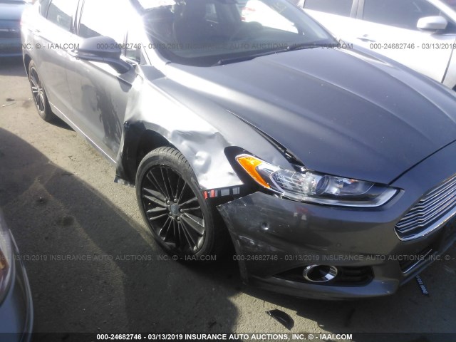 3FA6P0K99DR127584 - 2013 FORD FUSION TITANIUM GRAY photo 6