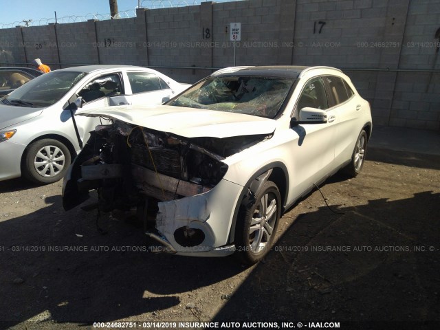 WDCTG4GBXJJ371292 - 2018 MERCEDES-BENZ GLA 250 4MATIC WHITE photo 2