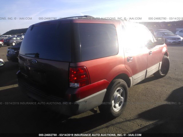 1FMRU15W13LB17339 - 2003 FORD EXPEDITION XLT RED photo 4
