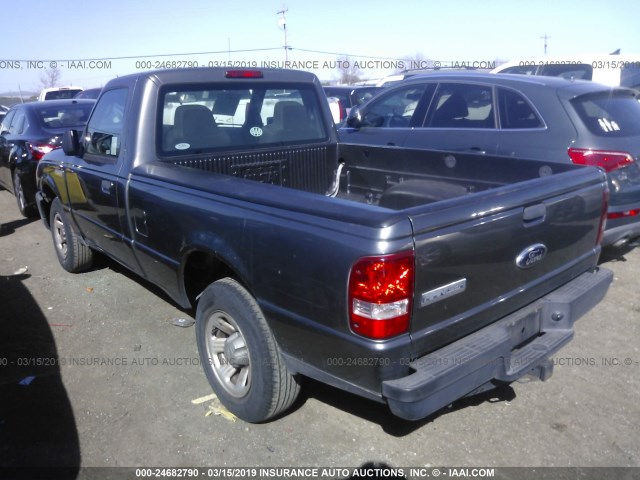 1FTYR10D99PA24531 - 2009 FORD RANGER GRAY photo 3