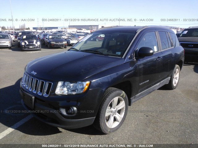 1J4NF1FB9BD218608 - 2011 JEEP COMPASS SPORT BLUE photo 2