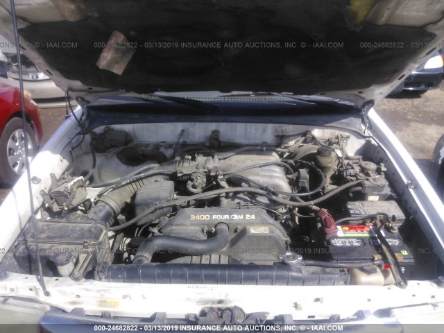 5TESN92N0YZ703178 - 2000 TOYOTA TACOMA XTRACAB PRERUNNER თეთრი ფოტო 10