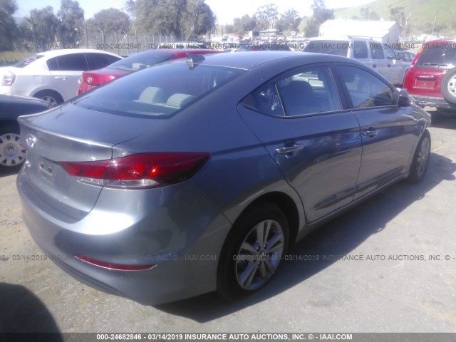 5NPD84LF5JH367398 - 2018 HYUNDAI ELANTRA SEL/VALUE/LIMITED GRAY photo 4