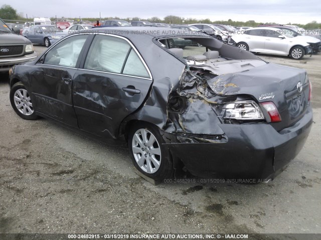 4T1BK46K87U020269 - 2007 TOYOTA CAMRY NEW GENERAT LE/XLE/SE GRAY photo 3