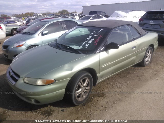 3C3EL45H8VT606597 - 1997 CHRYSLER SEBRING JX GREEN photo 2