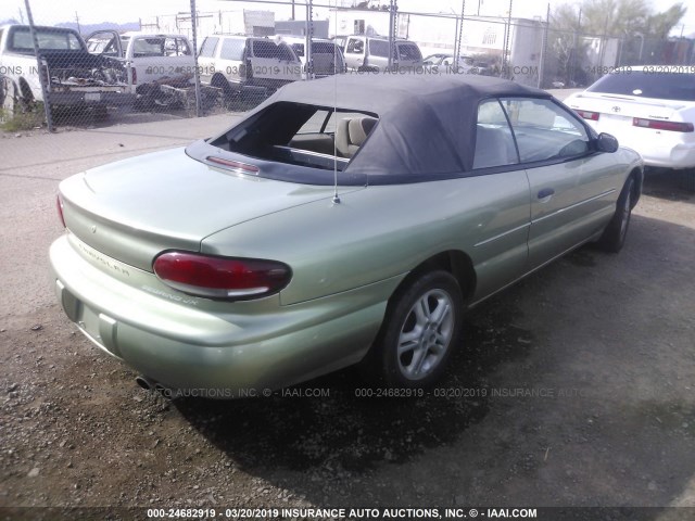 3C3EL45H8VT606597 - 1997 CHRYSLER SEBRING JX GREEN photo 4