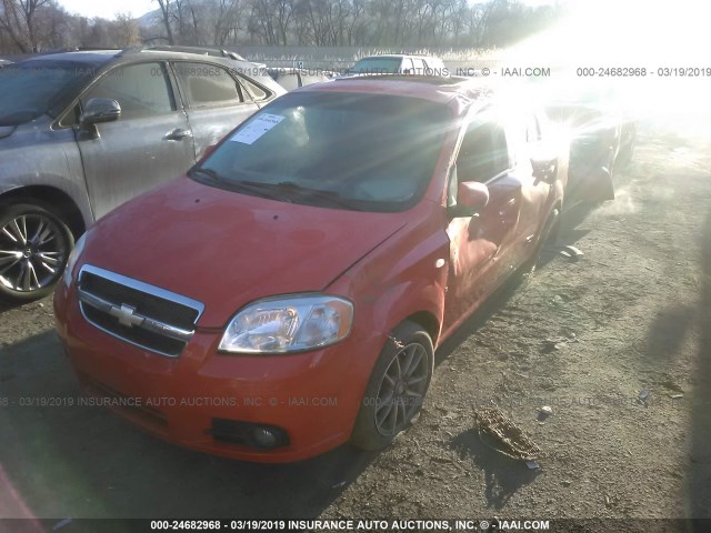 KL1TG55677B051519 - 2007 CHEVROLET AVEO LT RED photo 2