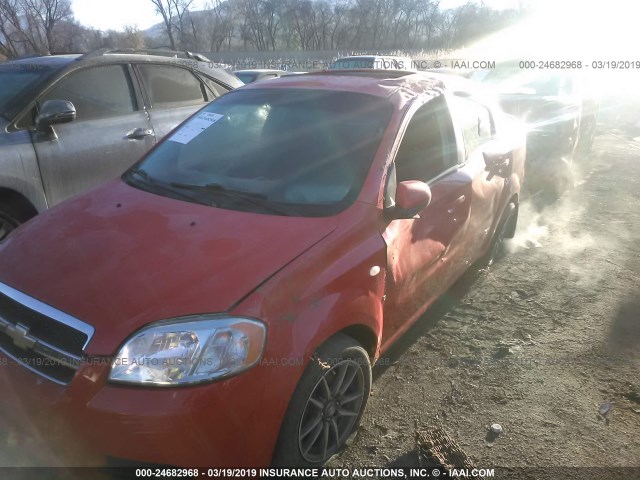 KL1TG55677B051519 - 2007 CHEVROLET AVEO LT RED photo 6