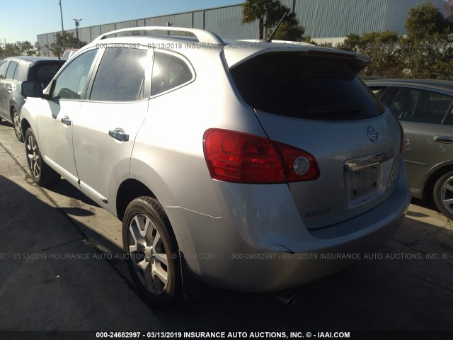 JN8AS5MT9CW254988 - 2012 NISSAN ROGUE S/SV SILVER photo 3