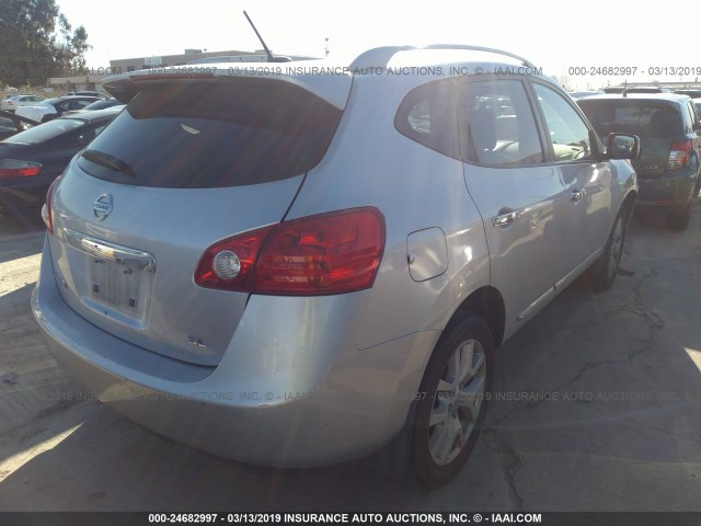 JN8AS5MT9CW254988 - 2012 NISSAN ROGUE S/SV SILVER photo 4