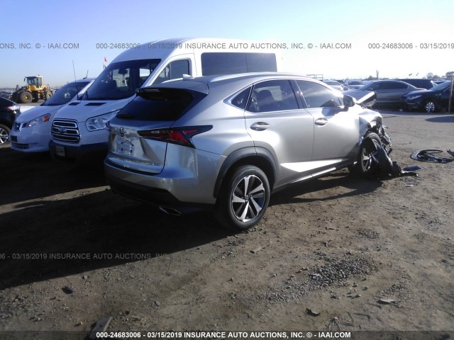 JTJYARBZ9K2138804 - 2019 LEXUS NX 300/BASE/F SPORT SILVER photo 4