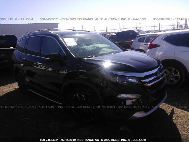 5FNYF6H00HB034543 - 2017 HONDA PILOT ELITE BLACK photo 1