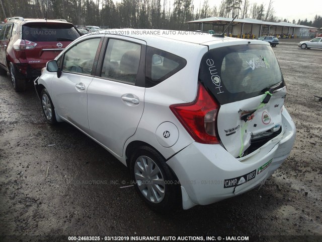 3N1CE2CP8EL377790 - 2014 NISSAN VERSA NOTE S/S PLUS/SV/SL WHITE photo 3