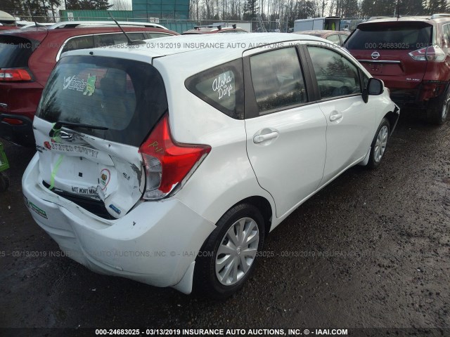 3N1CE2CP8EL377790 - 2014 NISSAN VERSA NOTE S/S PLUS/SV/SL WHITE photo 4