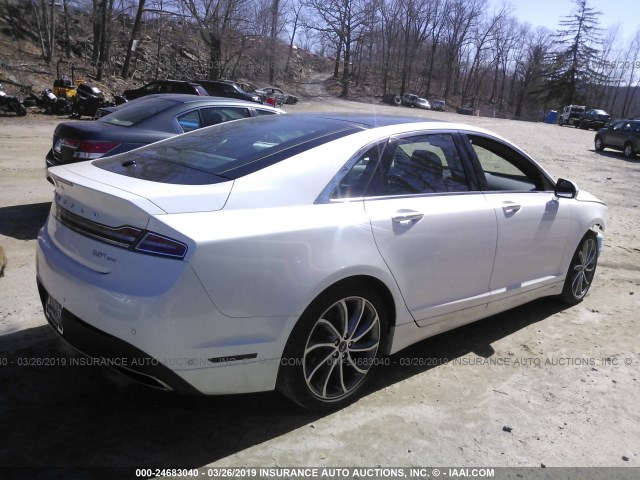 3LN6L5FC0HR628308 - 2017 LINCOLN MKZ RESERVE WHITE photo 4