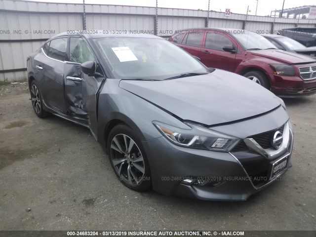 1N4AA6APXHC380223 - 2017 NISSAN MAXIMA 3.5S/SV/SL/SR/PLAT GRAY photo 1