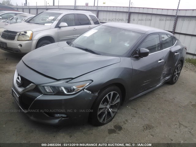 1N4AA6APXHC380223 - 2017 NISSAN MAXIMA 3.5S/SV/SL/SR/PLAT GRAY photo 2