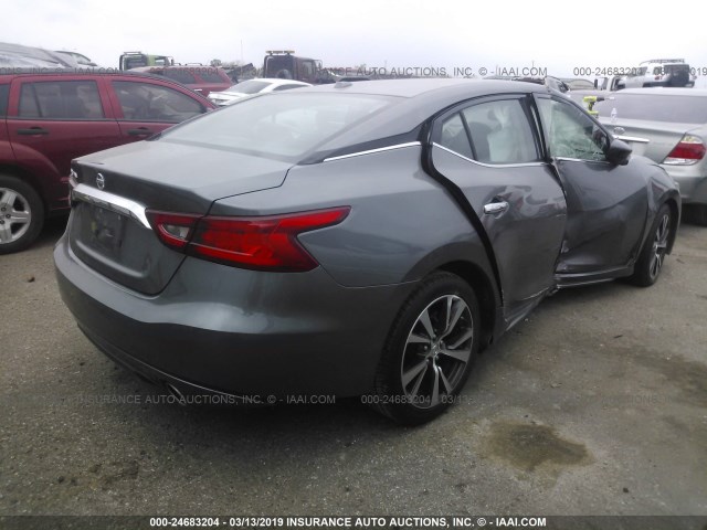 1N4AA6APXHC380223 - 2017 NISSAN MAXIMA 3.5S/SV/SL/SR/PLAT GRAY photo 4