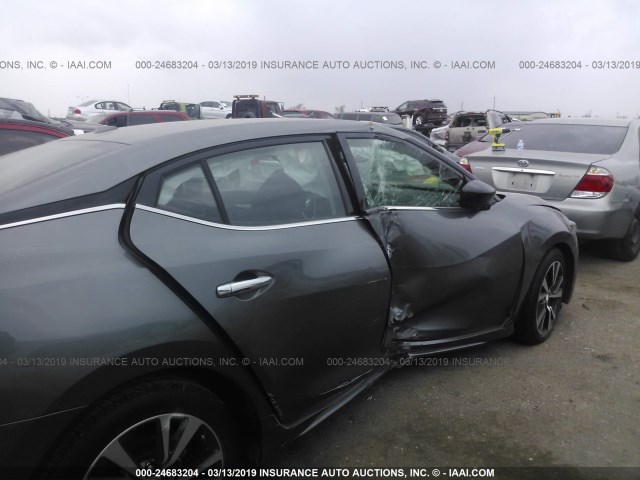 1N4AA6APXHC380223 - 2017 NISSAN MAXIMA 3.5S/SV/SL/SR/PLAT GRAY photo 6