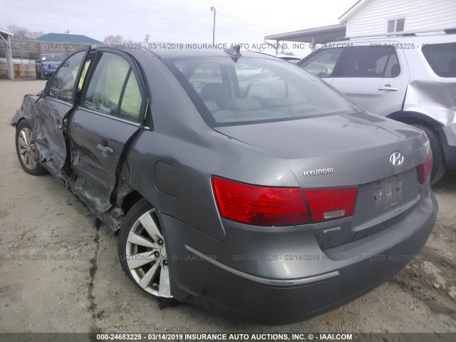 5NPEU46C19H471691 - 2009 HYUNDAI SONATA SE/LIMITED GRAY photo 3